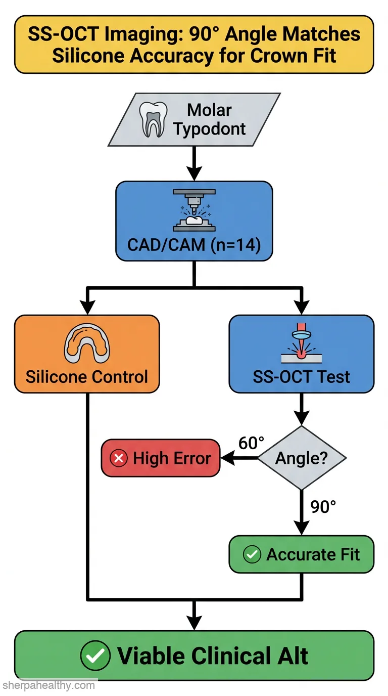 Marginal adaptation analysis of CAD/CAM resin crown with non-invasive methods.