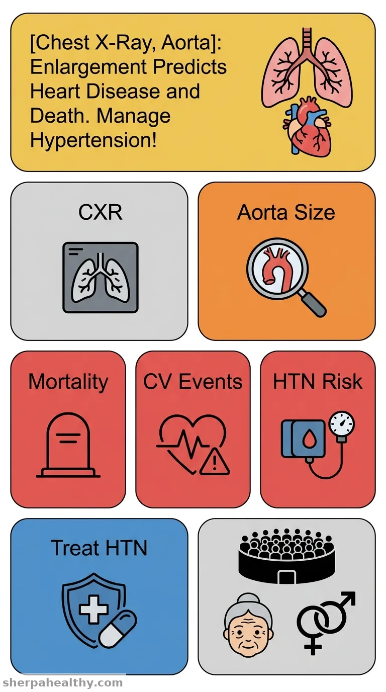 Chest x-ray aortic size and risk of death and cardiovascular disease in older Chinese: Guangzhou biobank cohort study.