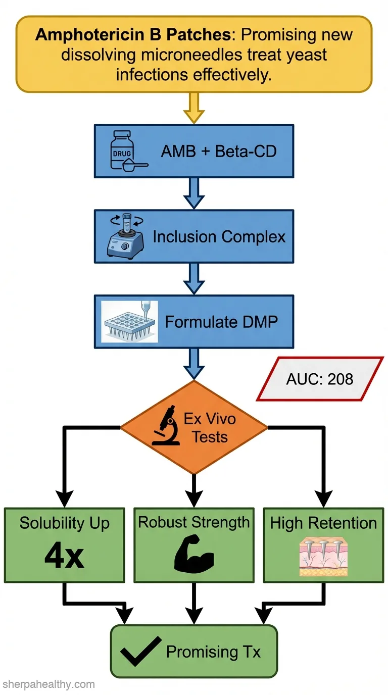 Development of amphotericin B inclusion complex formulation in dissolvable microarray patches for intravaginal delivery.