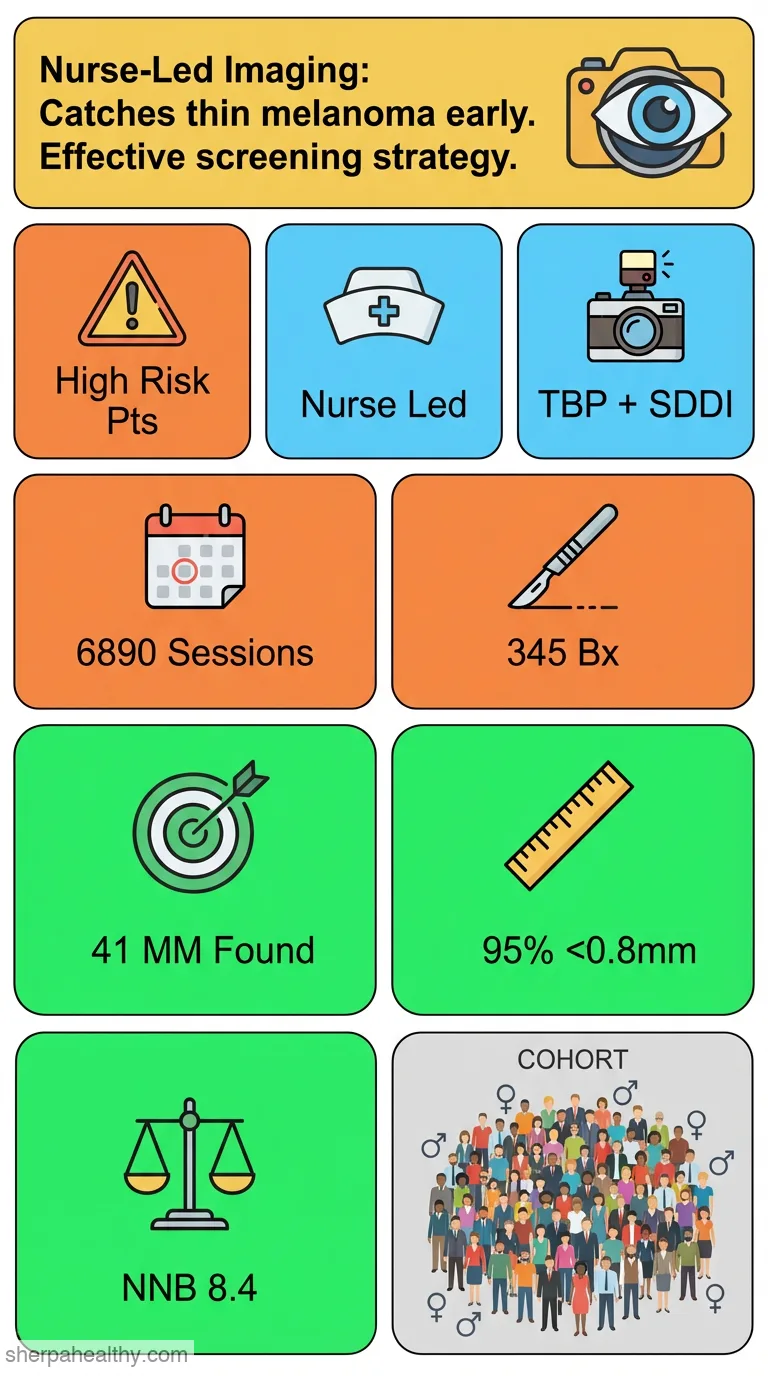 Early detection of melanoma: evaluating the combined use of total body photography and sequential digital dermoscopic imaging in a national health service setting.