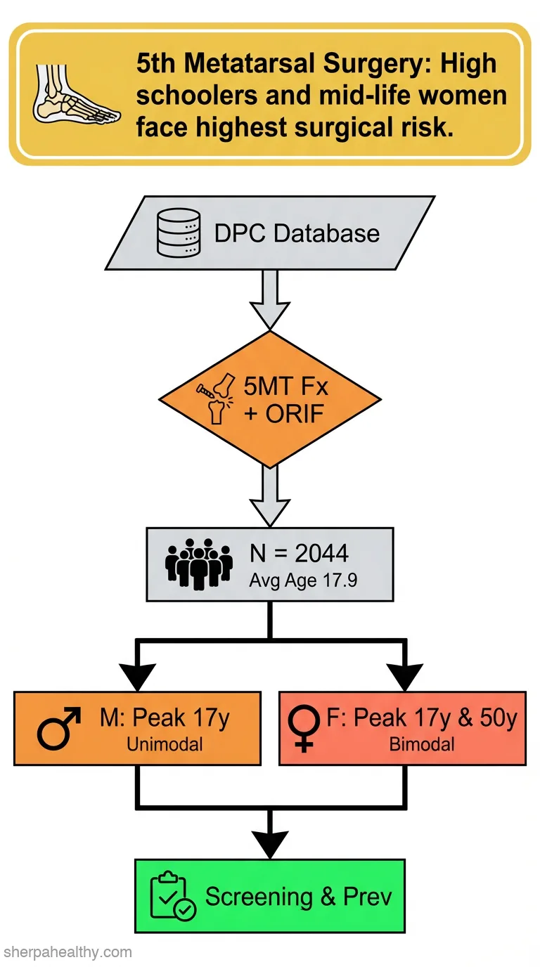 The epidemiology of fifth metatarsal fracture surgeries in Japan using nationwide hospital claim database.