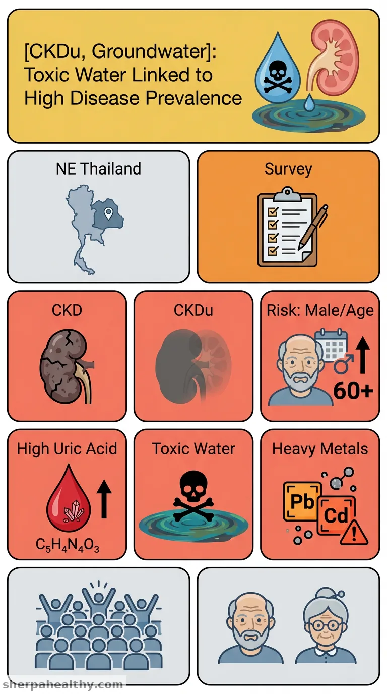 Prevalence and risk factors of chronic kidney disease of unknown etiology in Northeast Thailand.