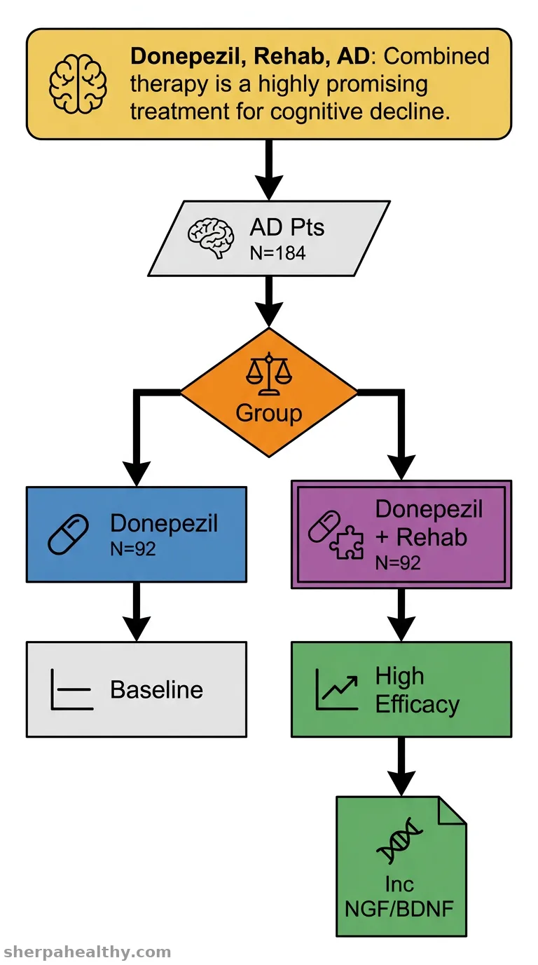 Efficacy of donepezil combined with rehabilitation training in the treatment of Alzheimer's disease.