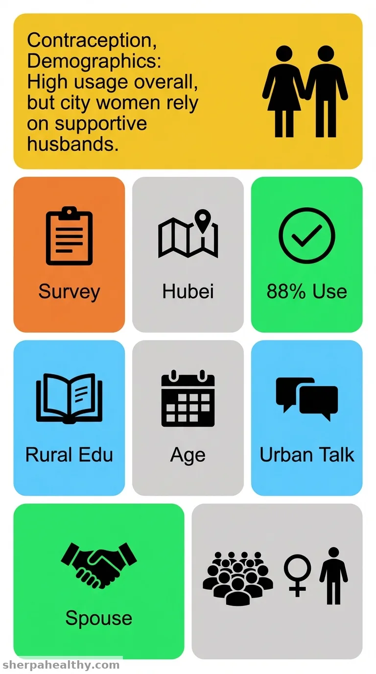 Rural-Urban differentials in the factors associated with modern contraceptive usage among married reproductive-aged women in Hubei province, China.