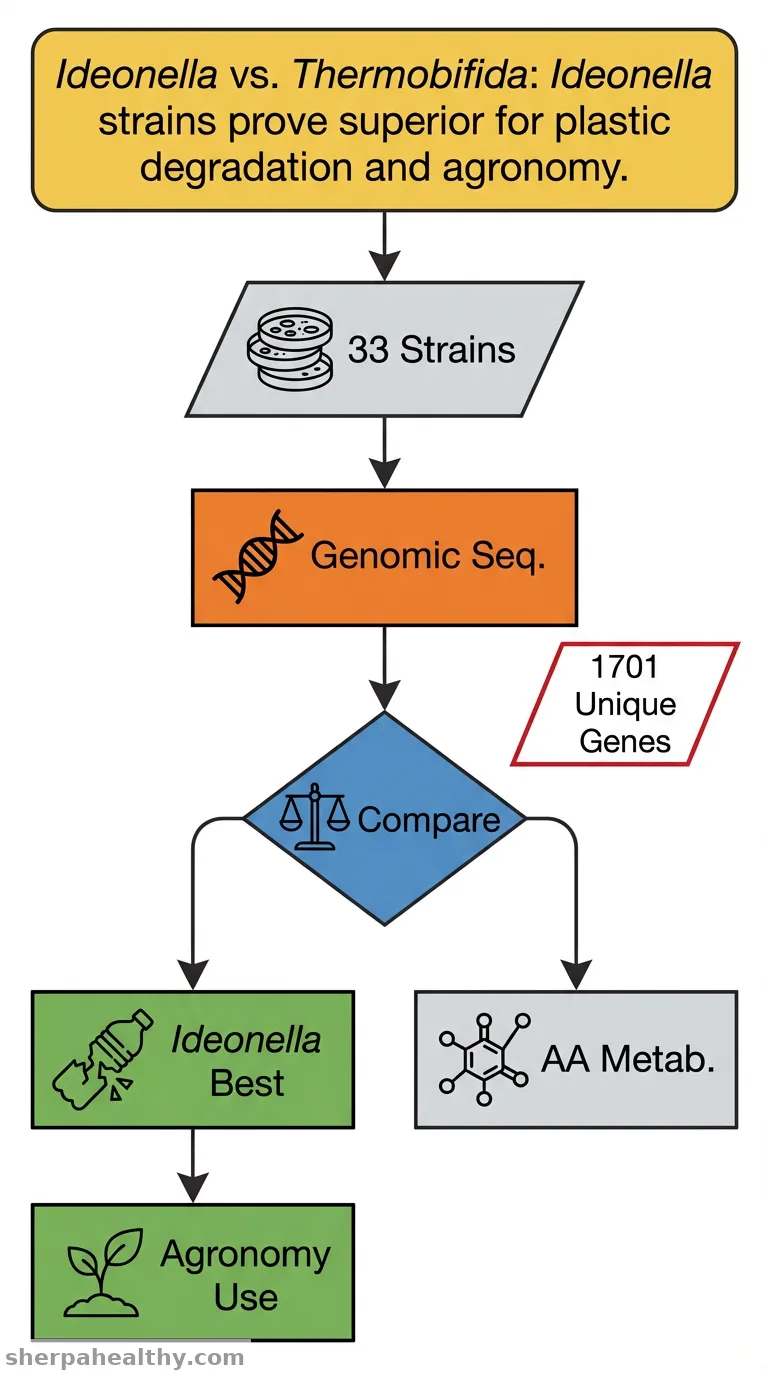 Comparative Pan- and Phylo-Genomic Analysis of Ideonella and Thermobifida Strains: Dissemination of Biodegradation Potential and Genomic Divergence.
