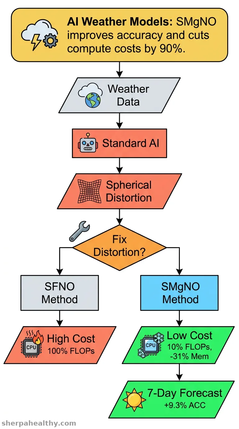Spherical multigrid neural operator for improving autoregressive global weather forecasting.