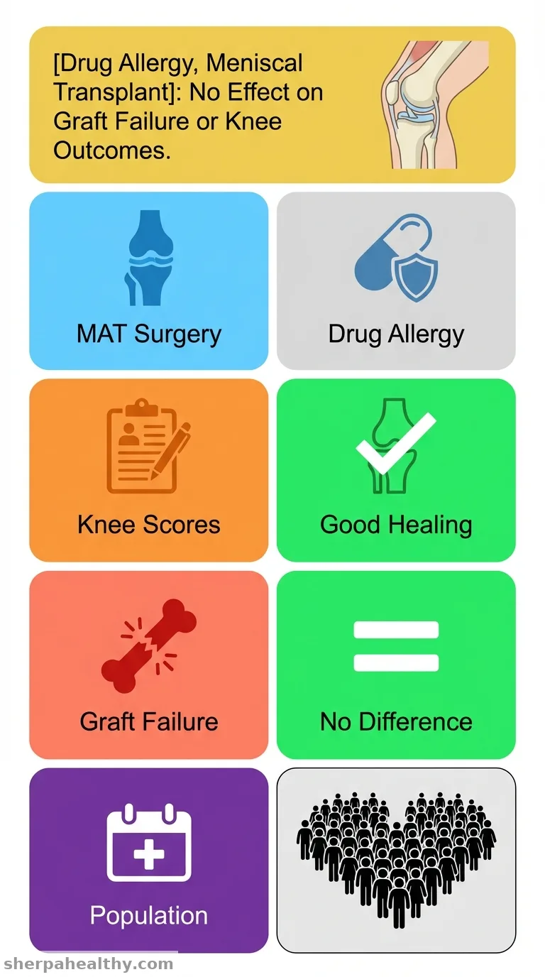 Does Self-Reported Drug Allergy Influence Clinically Significant Outcome Improvement and Graft Failure Rates After Meniscal Allograft Transplantation of the Knee?